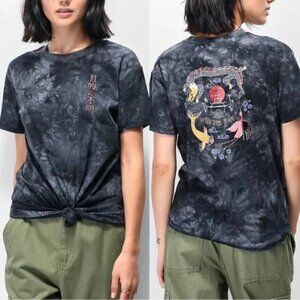 Empyre from Zumies Women's Sloane Dragon Black Tie Dye T-shirt Size Small